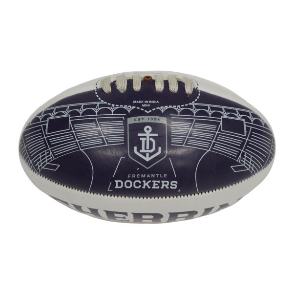 Sherrin Fremantle Dockers AFL Mini Football - Purple/White