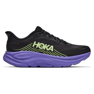 Hoka Clifton 11 - Mens Running Shoes - Black/Neon Yuzu/Purple