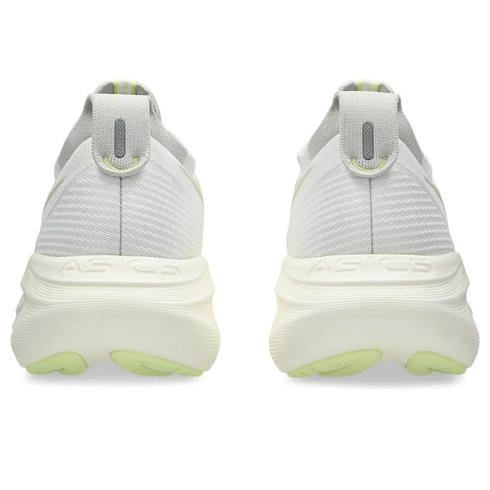 Asics Gel Nimbus 27 - Mens Running Shoes - White/Huddle Yellow
