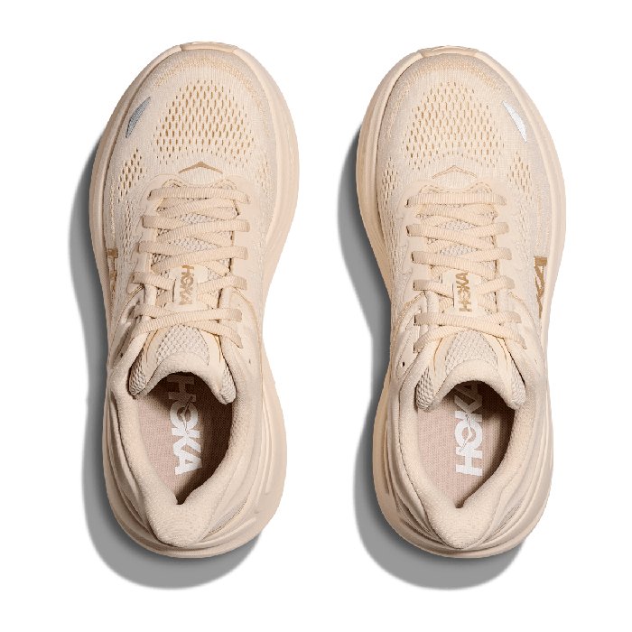 Hoka Bondi 9 - Womens Running Shoes - Vanilla/Birch