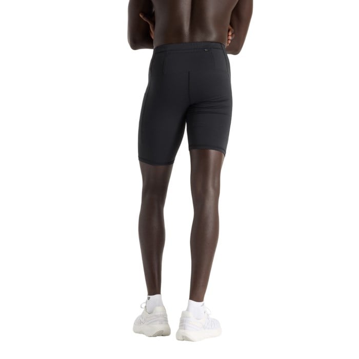 New Balance Sleek Pocket Mens 9 Inch Half Tights - Black