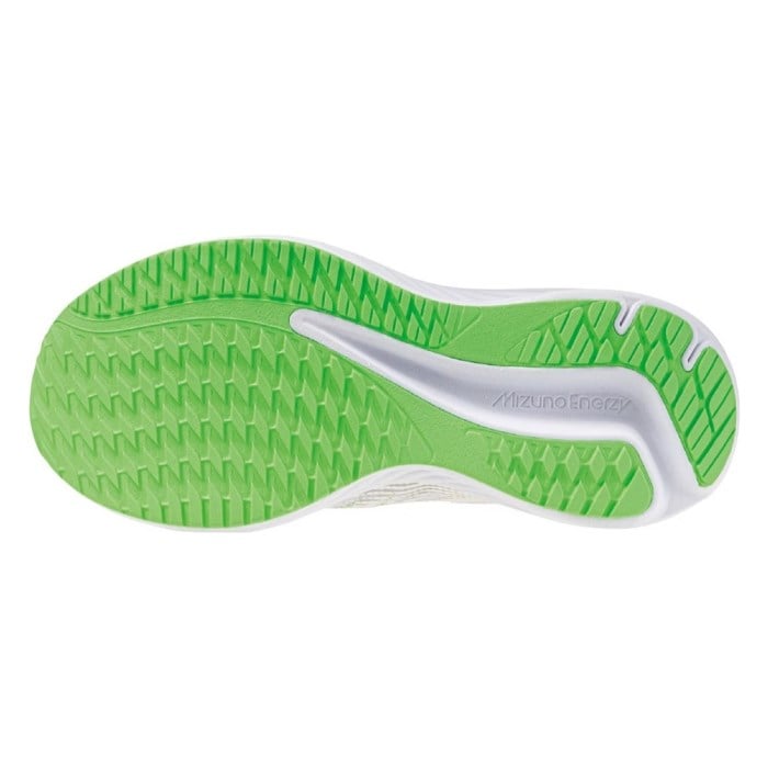 Mizuno Enerzy Rider Jr - Kids Running Shoes - White/Glowing Apple