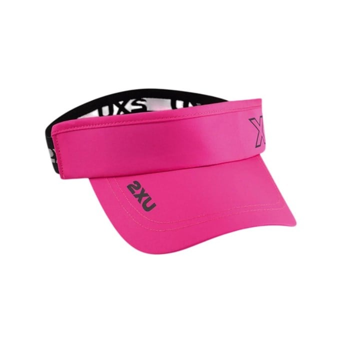 2XU Performance Running Visor - Fuchsia/Black