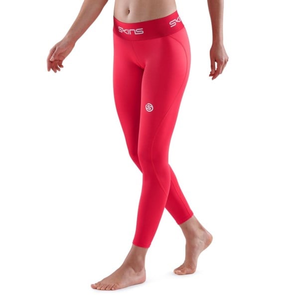 Skins Series-1 Womens 7/8 Compression Tights - Red