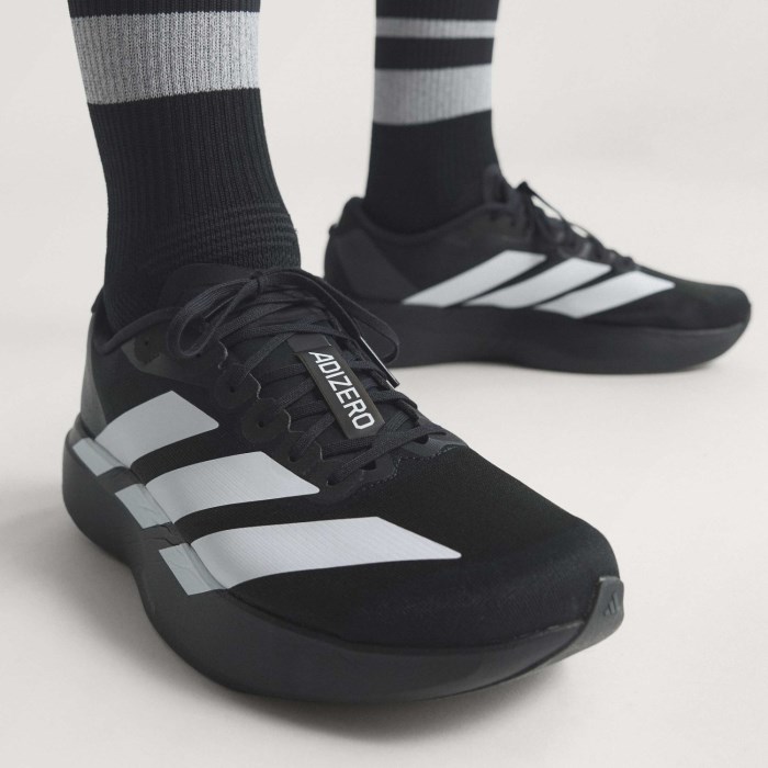 adidas Adizero Evo SL - Mens Running Shoes - Core Black/Cloud White/Core Black - image 8