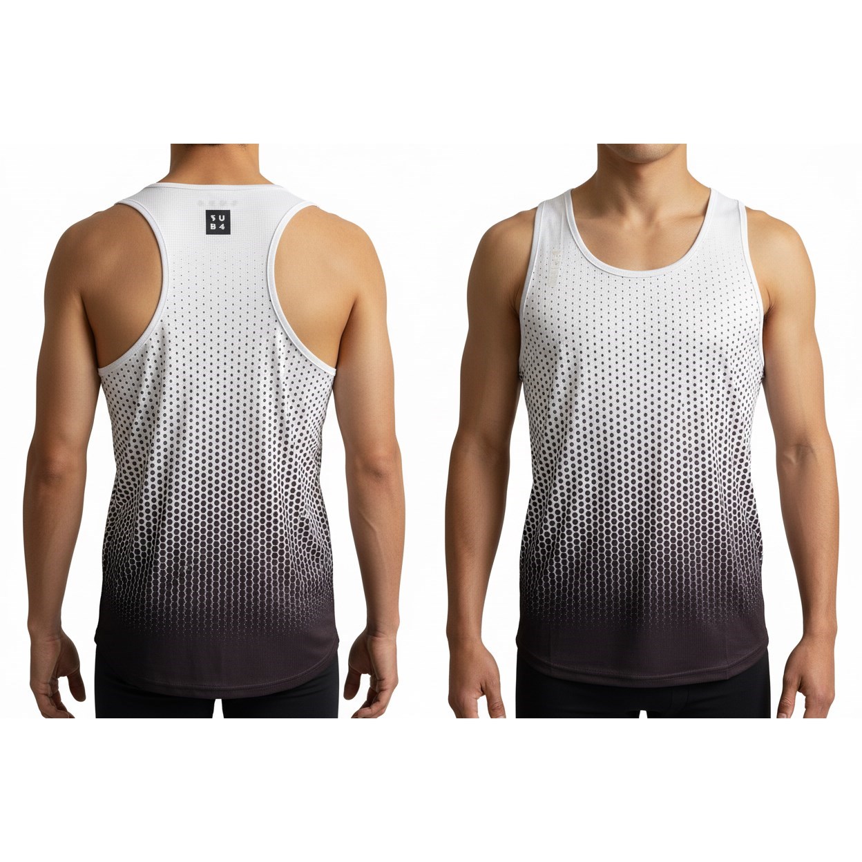 SUB4 DryLyte Racerback Singlet - Dot Black