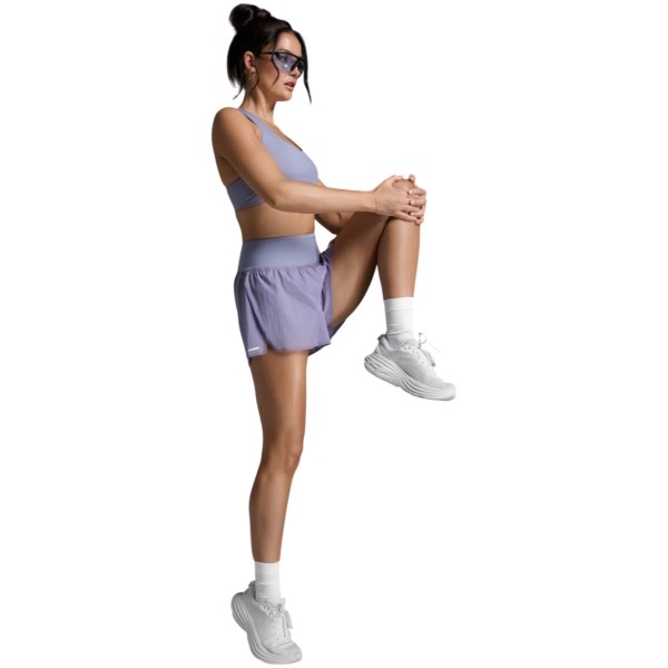 2XU Womens Aero Hi-Rise 2-in-1 3in Shorts - Digital Lilac/White Reflective