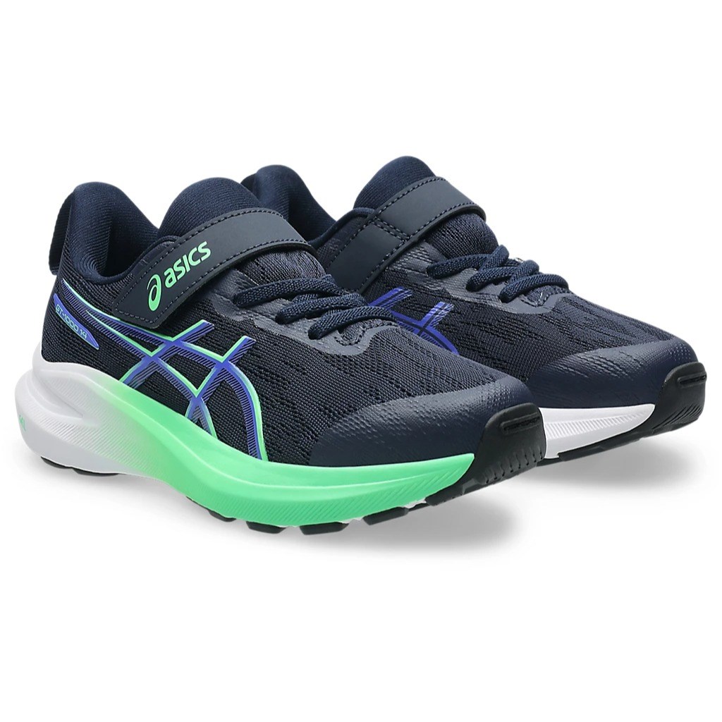 Asics GT-1000 14 PS - Kids Running Shoes - Midnight/Vital Green
