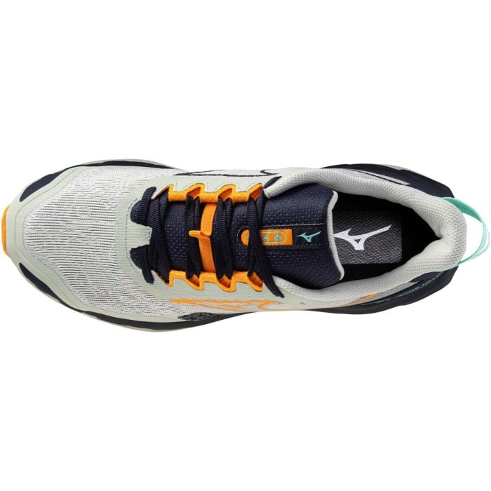 Mizuno Wave Mujin 11 - Mens Trail Running Shoes - Mercury/Tangelo/Tangelo