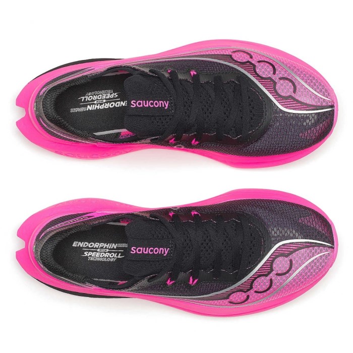Saucony Endorphin Pro 5 - Womens Racing Shoes - Black/Shock