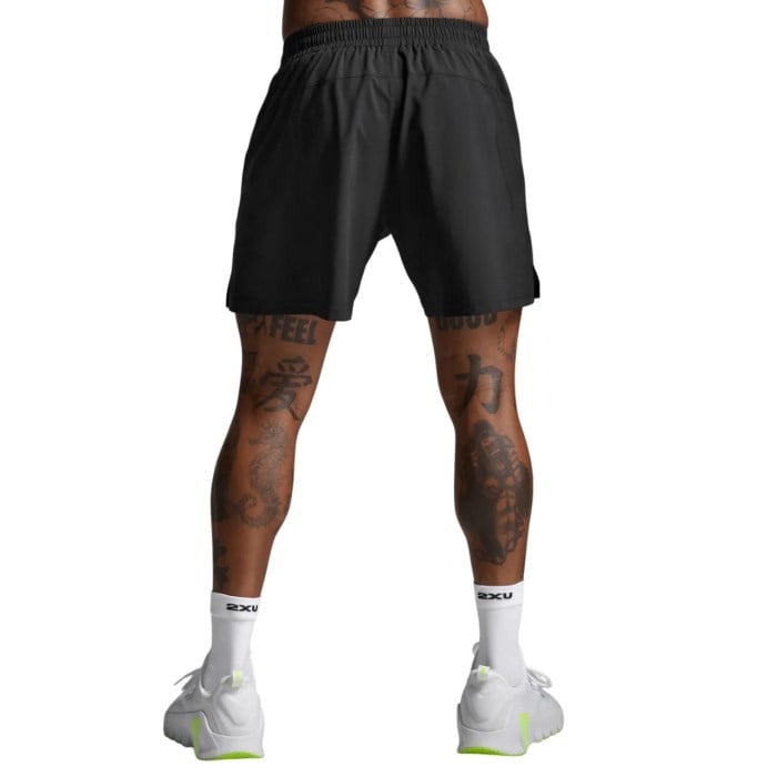 2XU Motion Mens 5 Inch Shorts - Black/Black