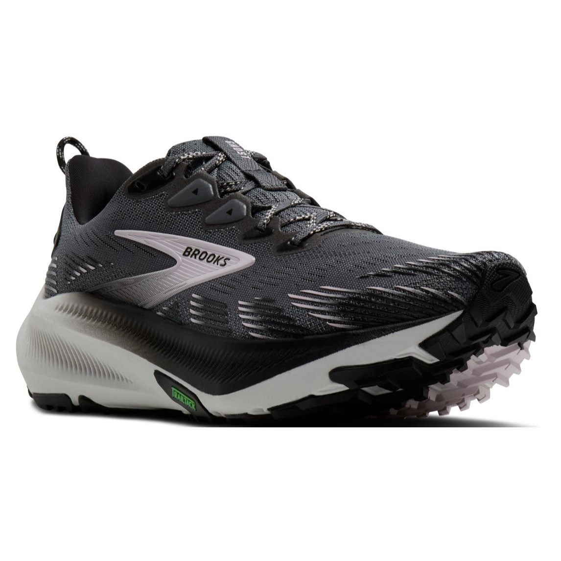 Brooks Ghost Trail - Womens Trail Running Shoes - Poppy Seed/Black/Pink