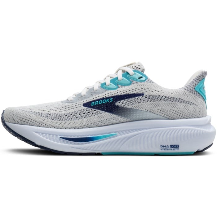 Brooks Ghost 17 - Mens Running Shoes - White/Beacon Blue/Ipane