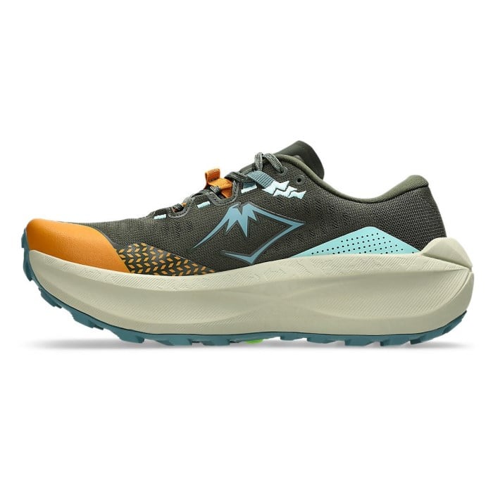 Asics Trabuco Max 5 - Mens Trail Running Shoes - Vintage Khaki/Foggy Teal - image 2