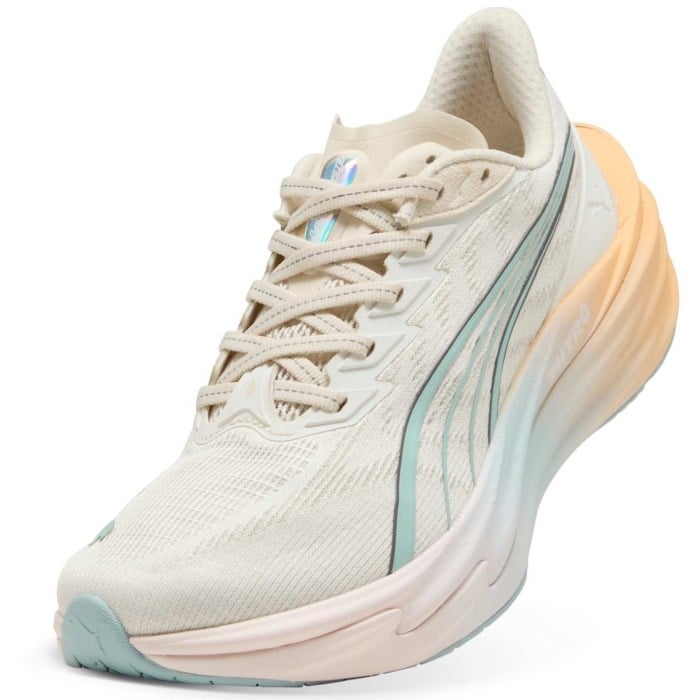 Puma Deviate Nitro 4 Run Club - Womens Running Shoes - Warm White/Lucite/Vapor Grey