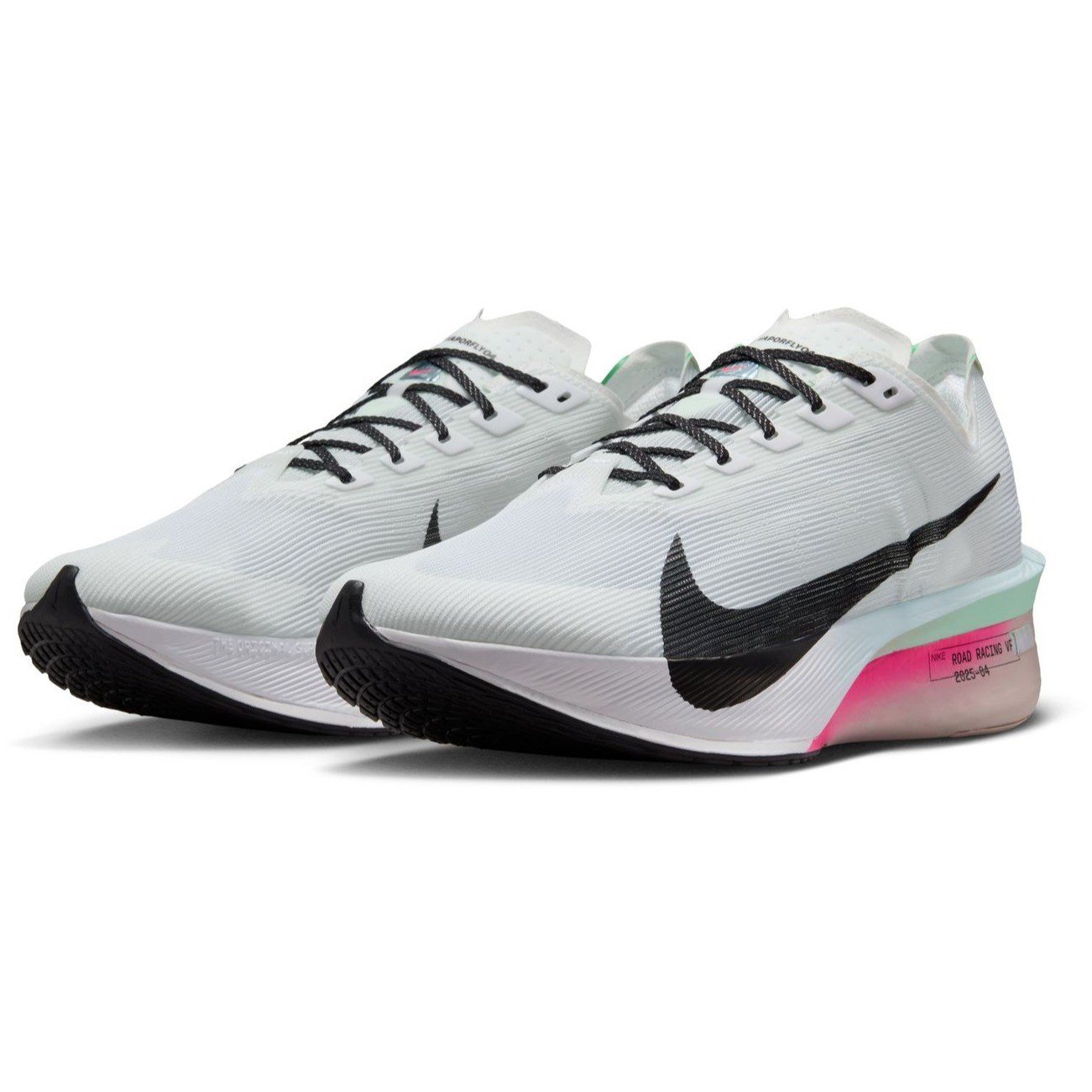 Nike ZoomX Vaporfly 4 - Mens Racing Shoes - White/Black/Hyper Pink/Mint Foam