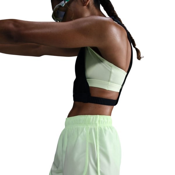 Nike Tempo Dri-FIT Mid-Rise Brief-Lined Womens Running Shorts - Barely Volt/Barely Volt/Reflective