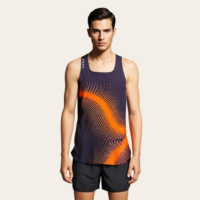 Sub4 Elite Running Singlet - Fireline Indigo