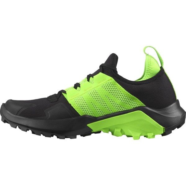 Salomon Madcross - Mens Trail Running Shoes - Black/Green Gecko/Quiet Shade