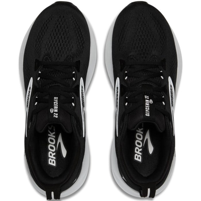 Brooks Glycerin 22 - Womens Running Shoes - Black/White