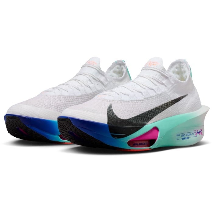 Nike Alphafly 3 - Mens Road Racing Shoes - White/Black/Hyper Turq/Concord