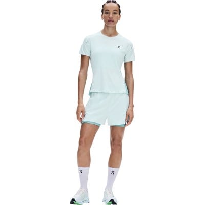 On Running Performance-T Womens Running T-Shirt - Flurry/Aquamarine