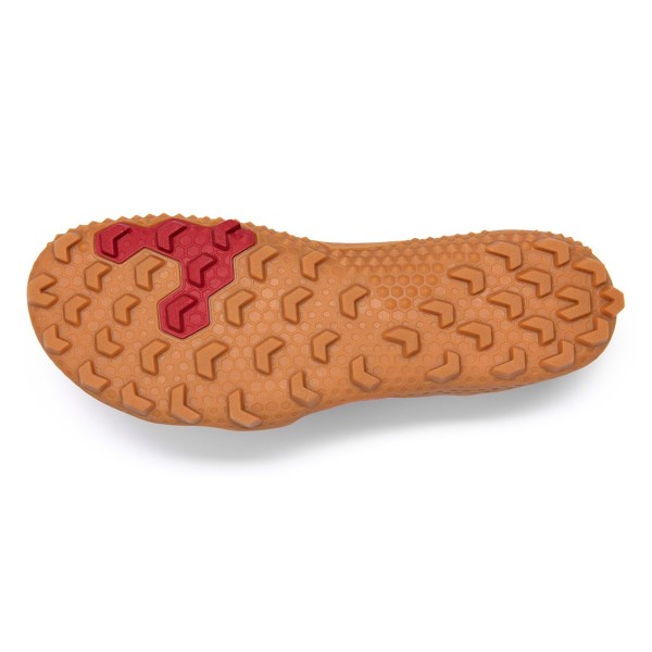 Vivobarefoot Primus Trail SG Mesh - Womens Trail Hiking Shoes - Red/Gum