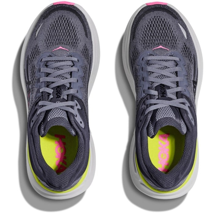 Hoka Bondi 9 - Womens Running Shoes - Charcoal Grey/Grey Skies