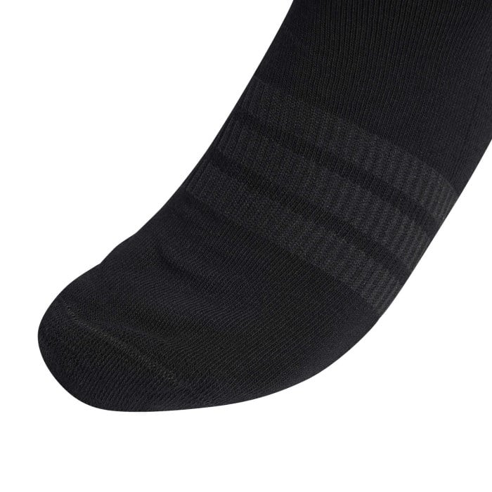 adidas Cushioned Sportswear Unisex Crew Socks - 3 Pack - Black/Black/White - image 3