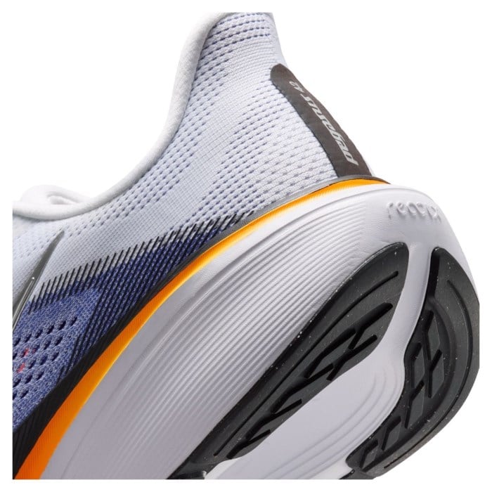 Nike Pegasus 42 - Mens Running Shoes - White/Metallic Silver/Lapis/Total Orange