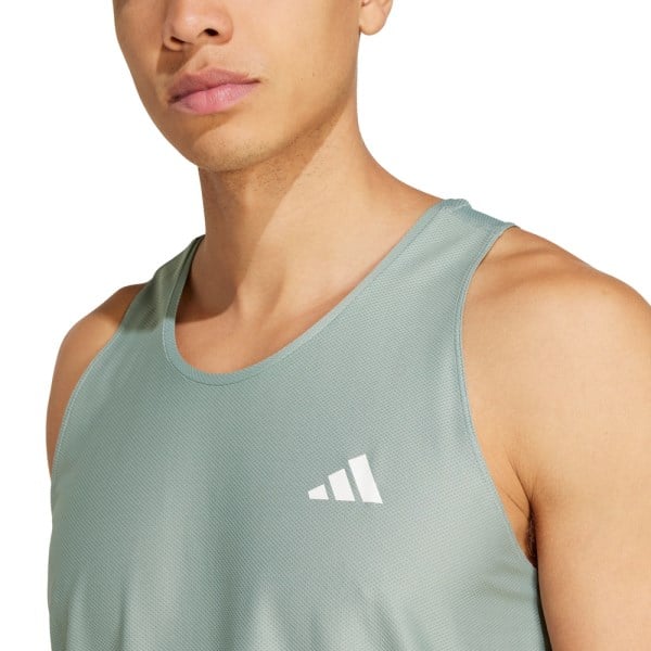 Adidas Own The Run Tank - Mens - Silver Green
