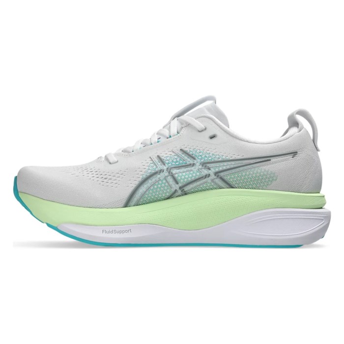 Asics Gel Kayano 33 - Mens Running Shoes - White/Energy Aqua - image 2