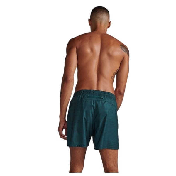 2XU Aero 5 Inch Mens Running Shorts - Pine Print/Black Reflective