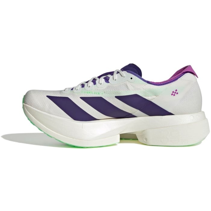 adidas Adizero Adios Pro 4 - Mens Racing Shoes - Cloud White/Collegiate Purple/Lime Burst