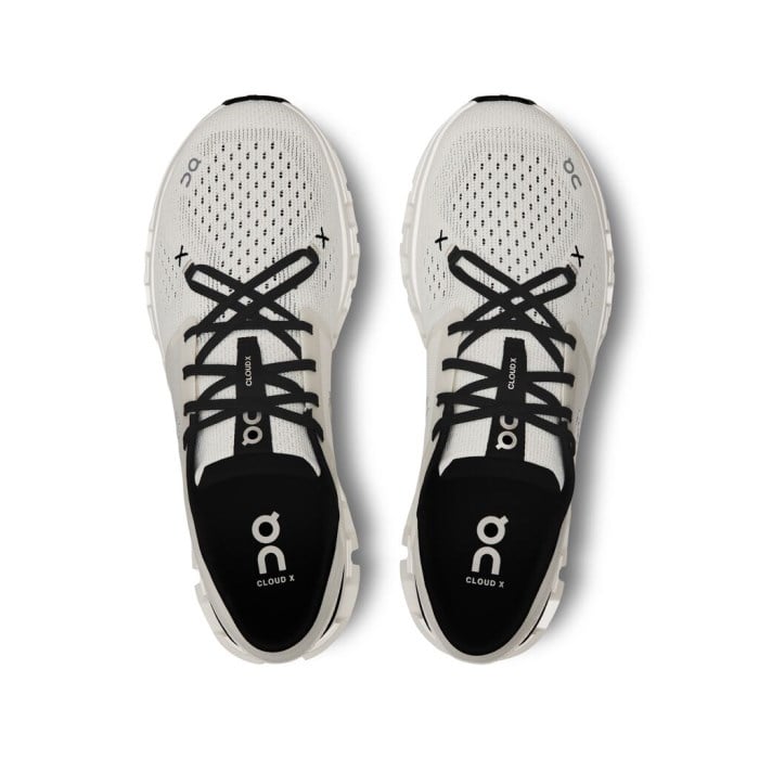 On Cloud X 4 - Mens Running Shoes - Ivory/Black