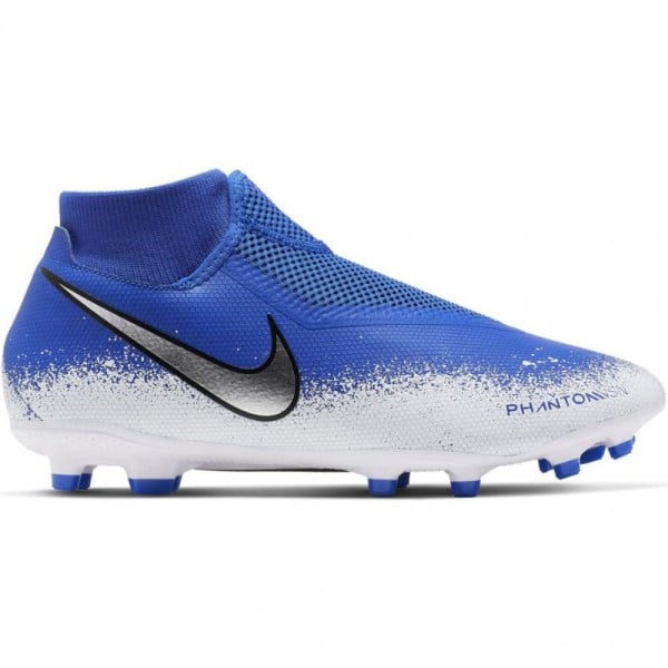 Nike Phantom VSN Academy DF FG/MG - Mens Football Boots - Racer Blue/Chrome/White