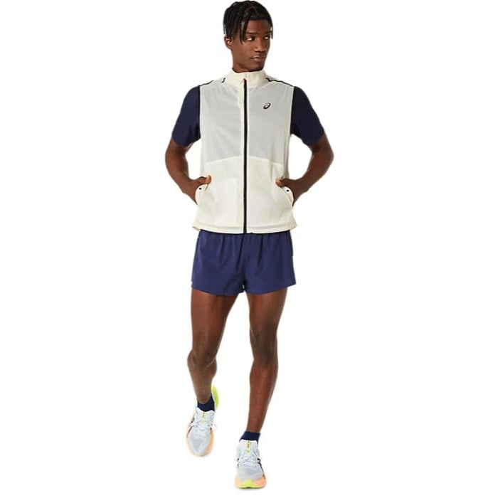Asics MetaRun Packable Gilet - Mens Running Vest - Birch