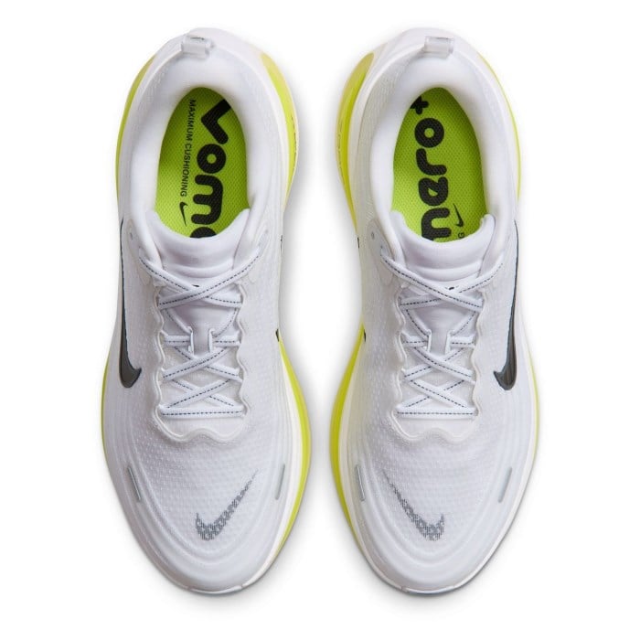 Nike Vomero Plus - Mens Running Shoes - White/Black/Lemon Venom/Electric Yellow - image 5