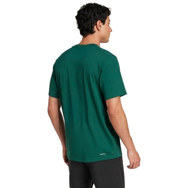 adidas Training Essentials Feelready Mens T-Shirt - Collegiate Green/White