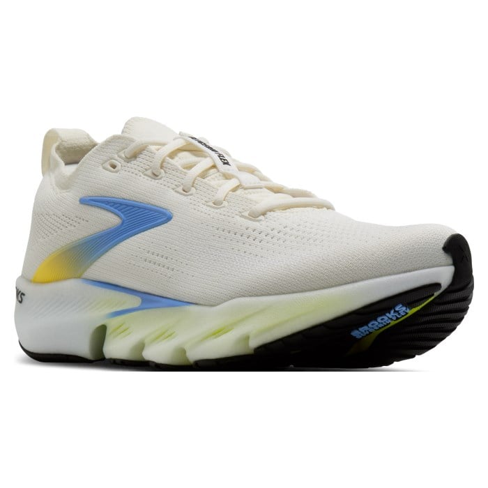 Brooks Glycerin Flex - Mens Running Shoes - White/Cyber Yellow/Nightlife - image 2