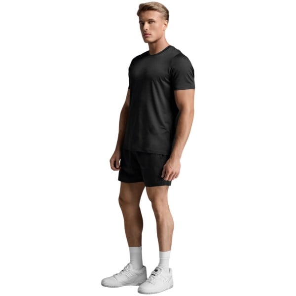 2XU Motion Soft Jersey Mens T-Shirt - Black/Black