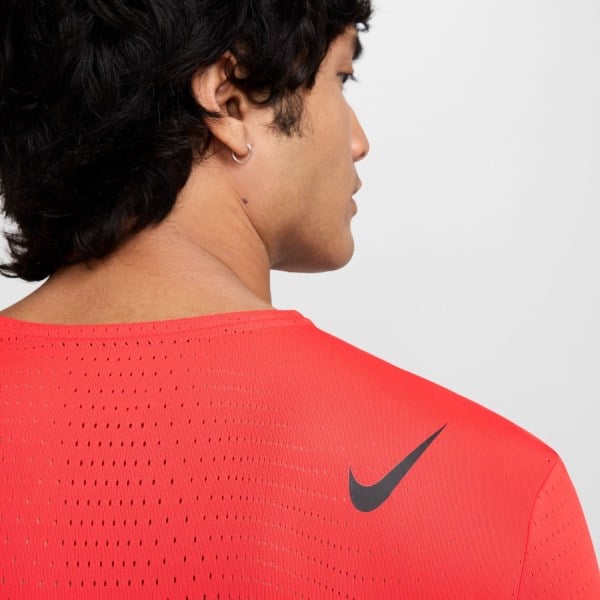 Nike Dri-Fit AeroSwift Running T-Shirt - Mens - Crimson/Black