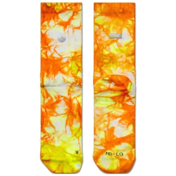 Shyu Half Crew Racing Socks - Orange/Zest/White