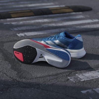 adidas Adizero Boston 13 - Mens Running Shoes - Solar Blue/Silver Metallic/Dark Solar Blue