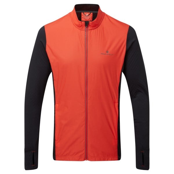 Ronhill Tech Hyperchill Mens Running Jacket - Black/Red
