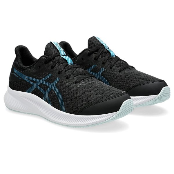 Asics Patriot 13 GS - Kids Running Shoes - Black/Blue Teal