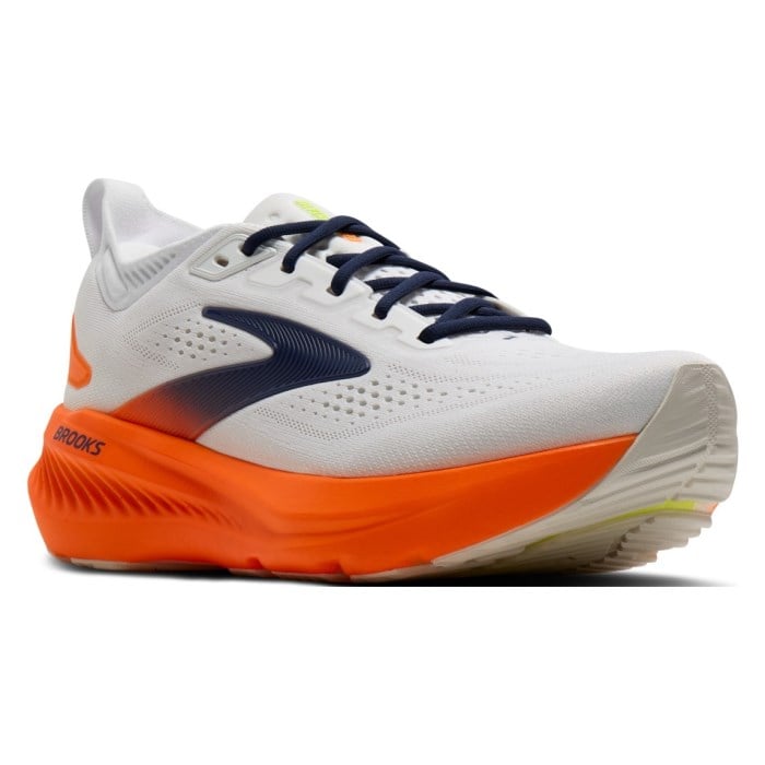 Brooks Glycerin 23 - Mens Running Shoes - White/Navy/Orange - image 6