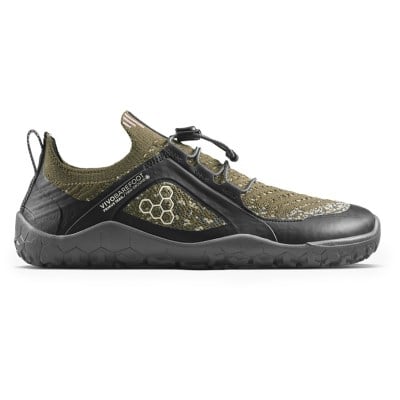 Vivobarefoot Primus Trail Knit FG Grounding - Mens Trail Running Shoes - Dark Olive