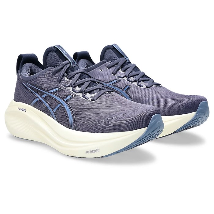 Asics Gel Nimbus 27 - Mens Running Shoes - Indigo Fog/Denim Blue