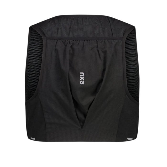 2XU Run Hydration Vest With Flasks - Black/Silver Reflective